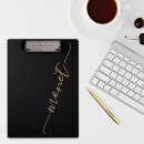 Search for gold clipboards Black