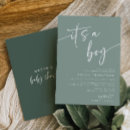 Search for its a boy invitations Minimalist