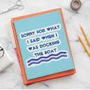 Search for funny boat stickers Docking the boat