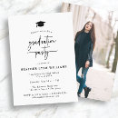 Search for class of 2023 graduation invitations black and white