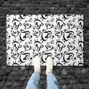 Search for music doormats Black and white