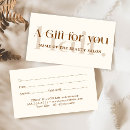 Search for boutique business gift certificates Modern