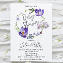Search for violet baby shower invitations Modern