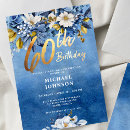 Search for rose gold 60th birthday invitations Navy blue