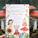 Search for garden 1st birthday invitations Mushroom