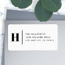 Search for self adhesive return address labels Black and white