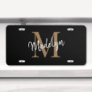 Search for script license plates Girly