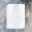 Search for watercolor crest wedding invitations Preppy