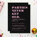 Search for pink 50th birthday invitations Unique