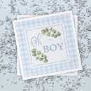 Search for blue napkins Gingham plaid