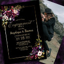 Search for purple engagement party invitations Black