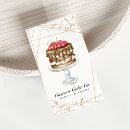 Search for black cake business cards Homemade
