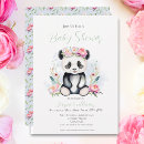 Search for panda baby shower invitations adorable