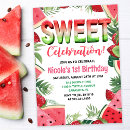 Search for fruit birthday invitations Watercolor