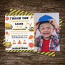 Search for construction birthday thank you cards Digger