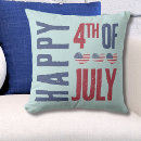 Search for 4th of july pillows Red white and blue