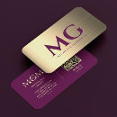 Search for purple and gold business cards Elegant modern