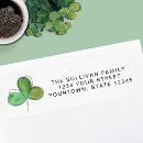 Search for shamrock return address labels Irish