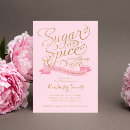 Search for sugar and spice invitations Pink