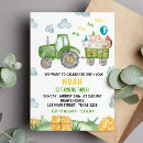Search for tractor birthday invitations Rustic