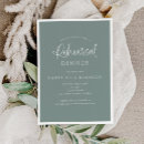 Search for mint rehearsal dinner invitations Elegant