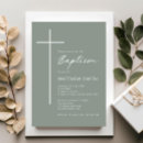 Search for green baptism invitations Cross