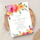 Search for bright floral invitations Vibrant colors