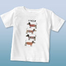 Search for dachshund baby shirts doxie