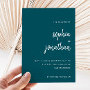 Search for teal wedding invitations Elegant