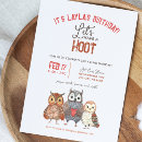 Search for owl birthday invitations pink