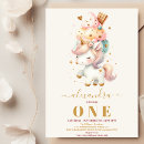 Search for rainbow 1st birthday invitations Baby girl