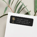 Search for palm trees return address labels Chic