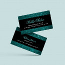 Search for black and teal business cards Girly
