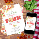 Search for pizza birthday invitations Gender neutral