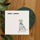 Search for dog cocktail wedding napkins Couple