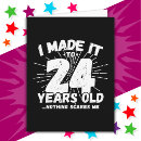 Search for 24th birthday cards Funny