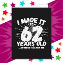 Search for funny 62nd birthday cards Humor