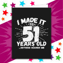 Search for 51st birthday cards Humor
