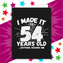 Search for 54th birthday cards Humor