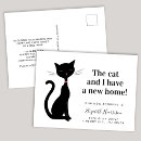 Search for cat moving announcement cards Pet
