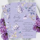 Search for violet baby shower invitations Purple