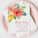 Search for luau baby shower invitations Palm leaves