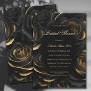 Search for gothic black rose invitations Dark