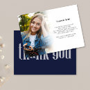 Search for navy blue thank you cards High school or college