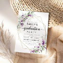Search for lavender graduation invitations High school graduation