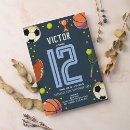 Search for basketball birthday invitations navy blue