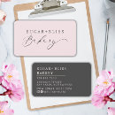 Search for home bakery business cards Minimalist