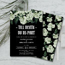 Search for till death do us part wedding invitations Black roses