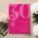 Search for 30th birthday invitations Typography