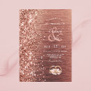 Search for metallic wedding invitations Brushed metal